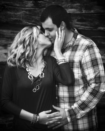 engagement black n white