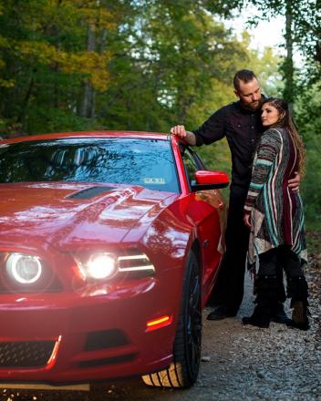 cool engagement photo shoot wv